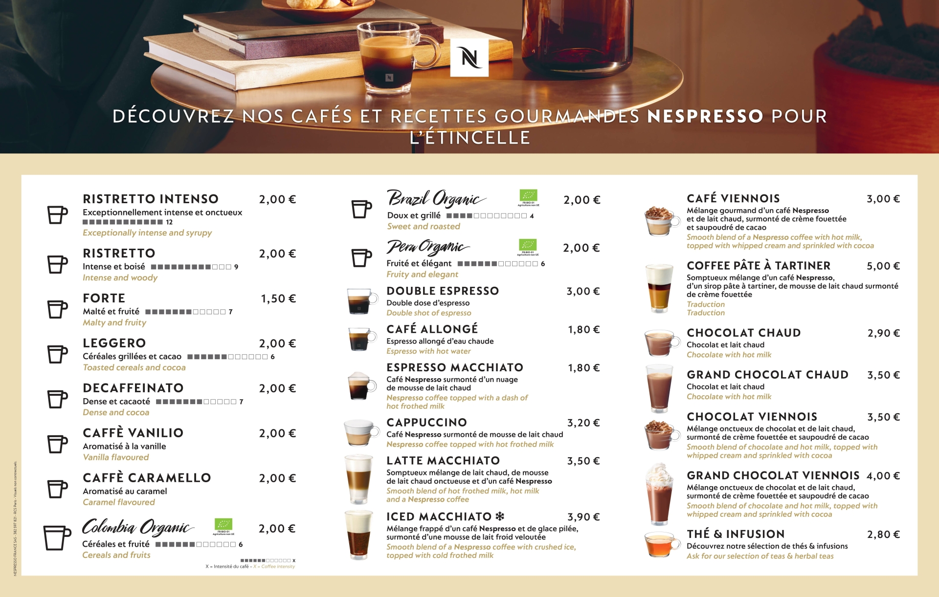 La carte - L’Étincelle Restaurant - restaurant GHISONACCIA - bien manger GHISONACCIA